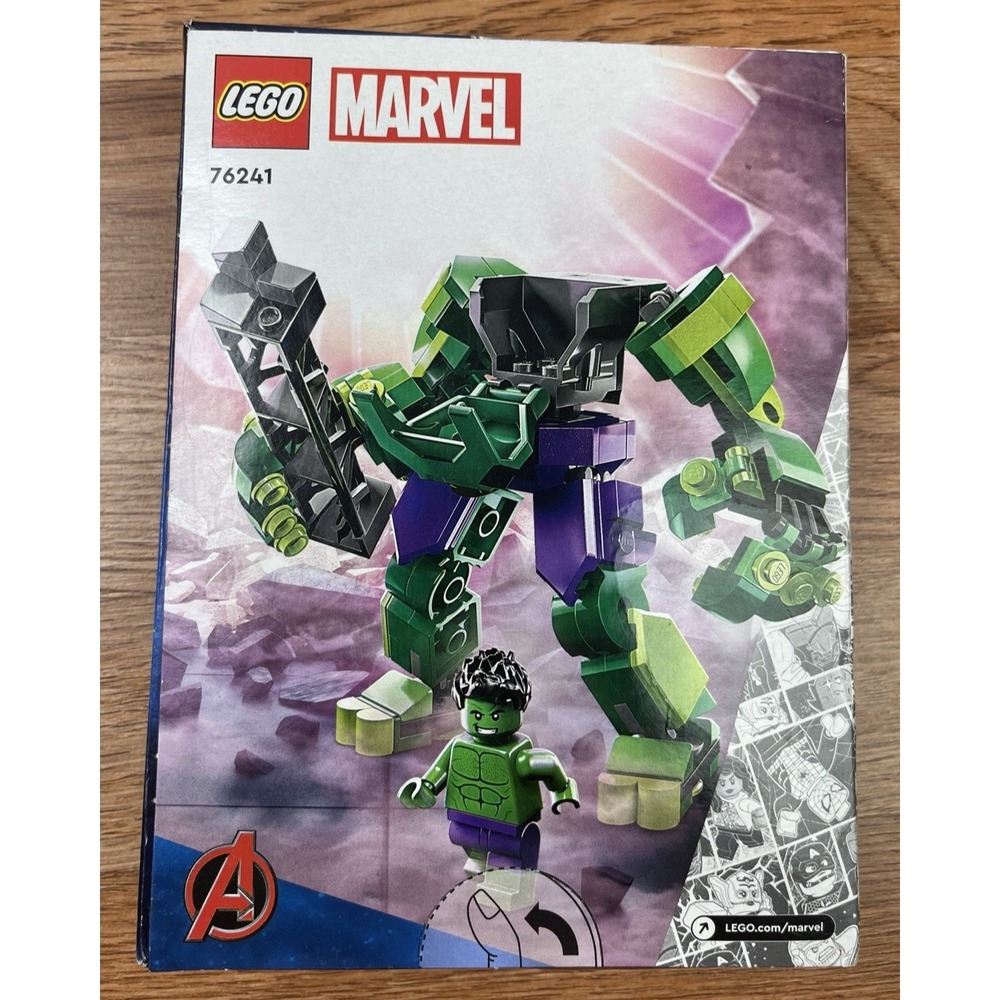 Lego Marvel Avengers Hulk Mech Armor 76241, 138pc Sealed, NEW in Damaged Box